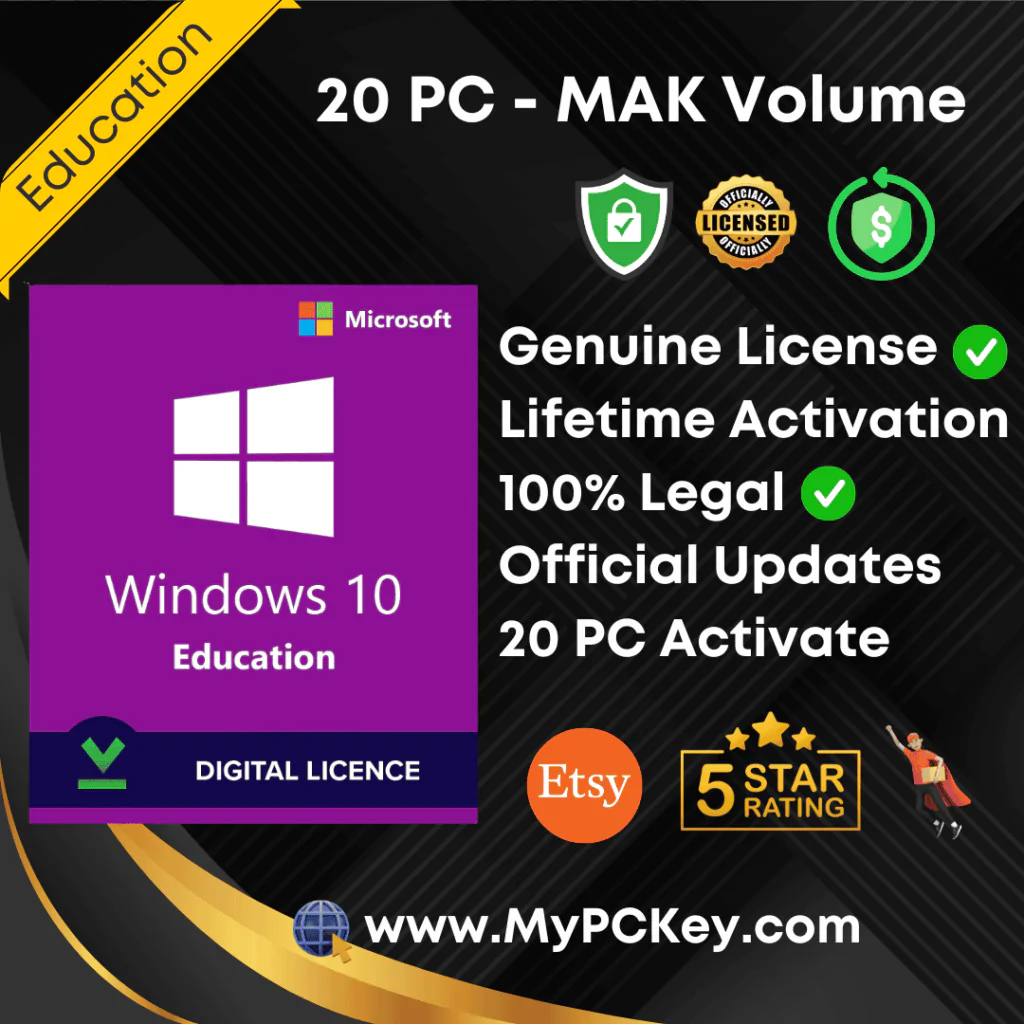 Windows 10 Education MAK Volume Key