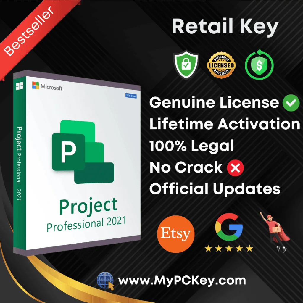 Buy Microsoft Project Professional 2021 license key at cheap price