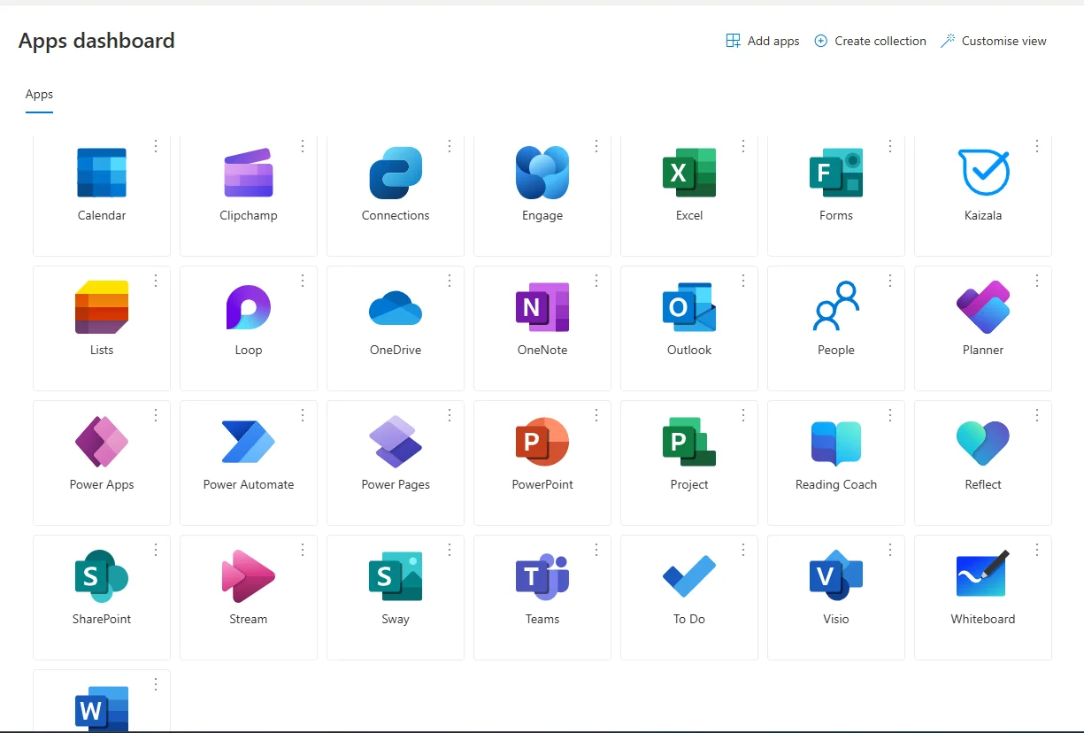 office 365 professional plus apps