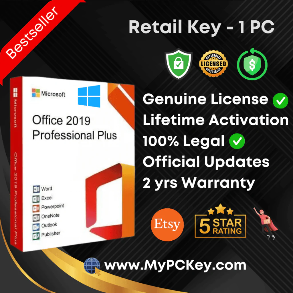 Buy Microsoft Office 2019 Professional Plus Retail Key at cheap price