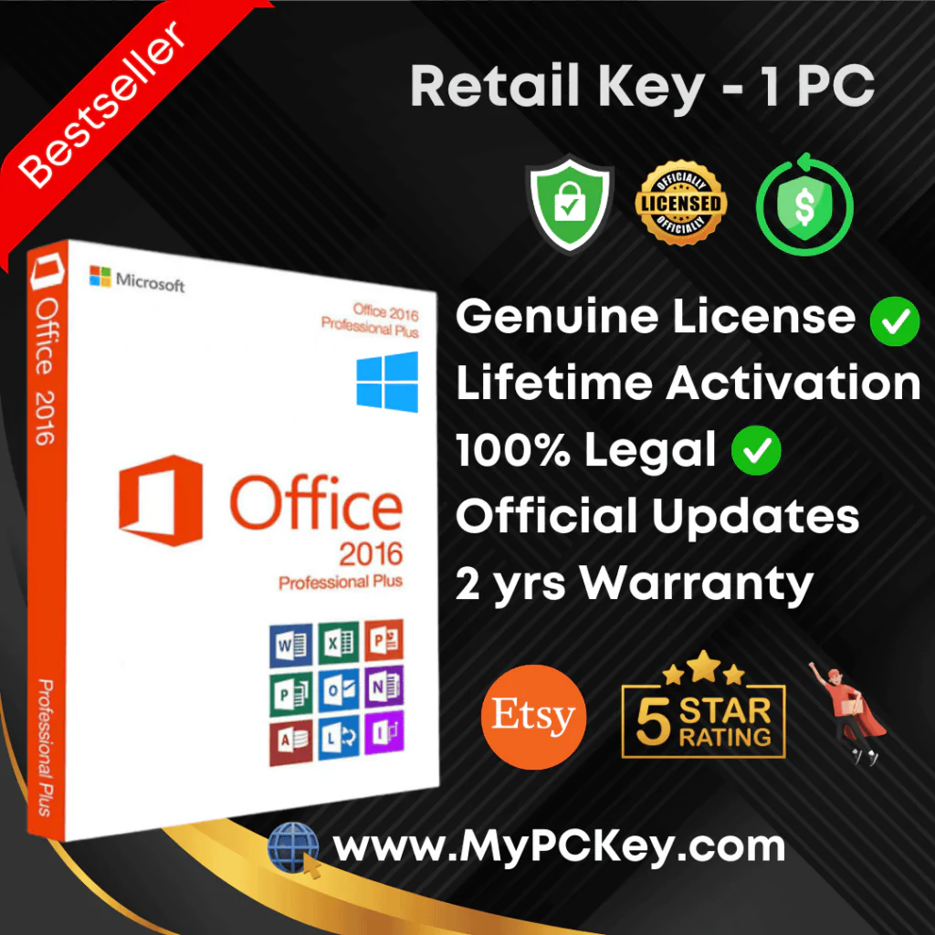 Buy Microsoft Office 2016 Professional Plus Retail Key at cheap price