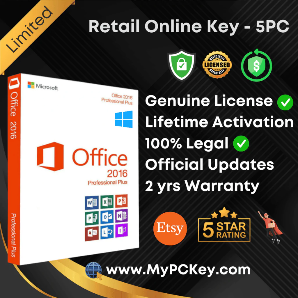 Microsoft Office 2016 Professional Plus Retail at cheap price