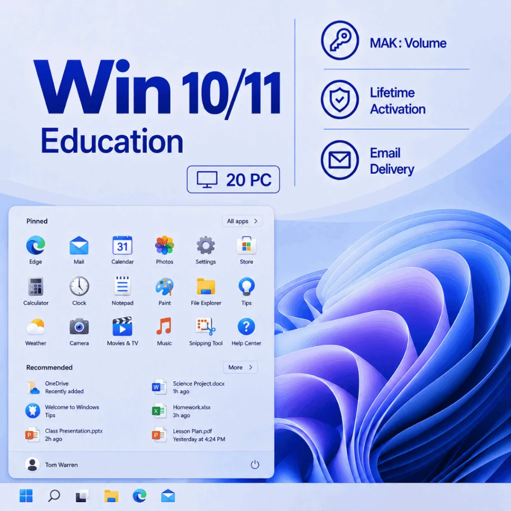 Windows 10 Education MAK Volume Key