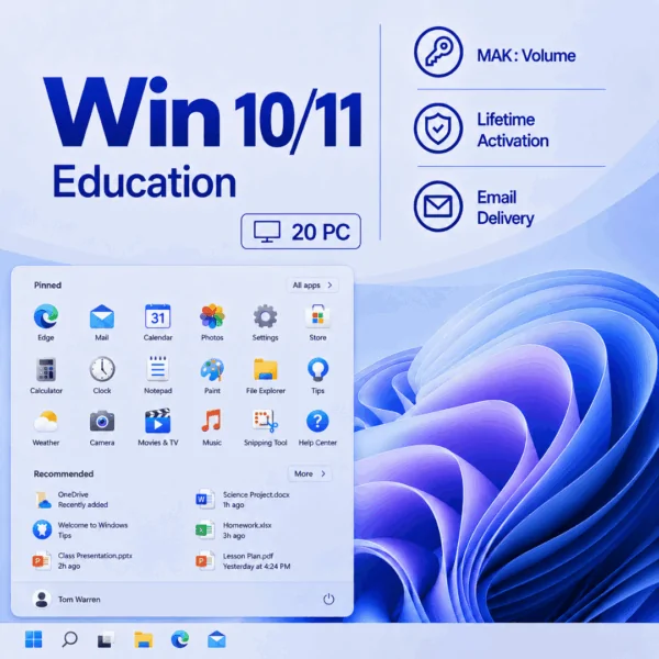 Windows 10 Education MAK Volume Key