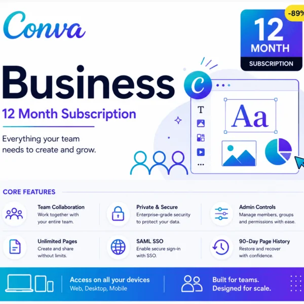Cnva Business 12 Month Subscription Redeem Coupon Code